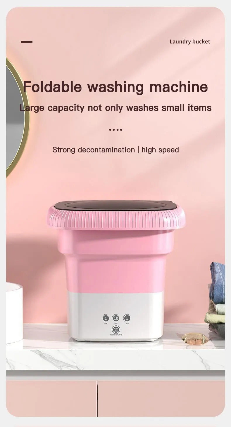 Foldable & Portable Mini Washing Machine