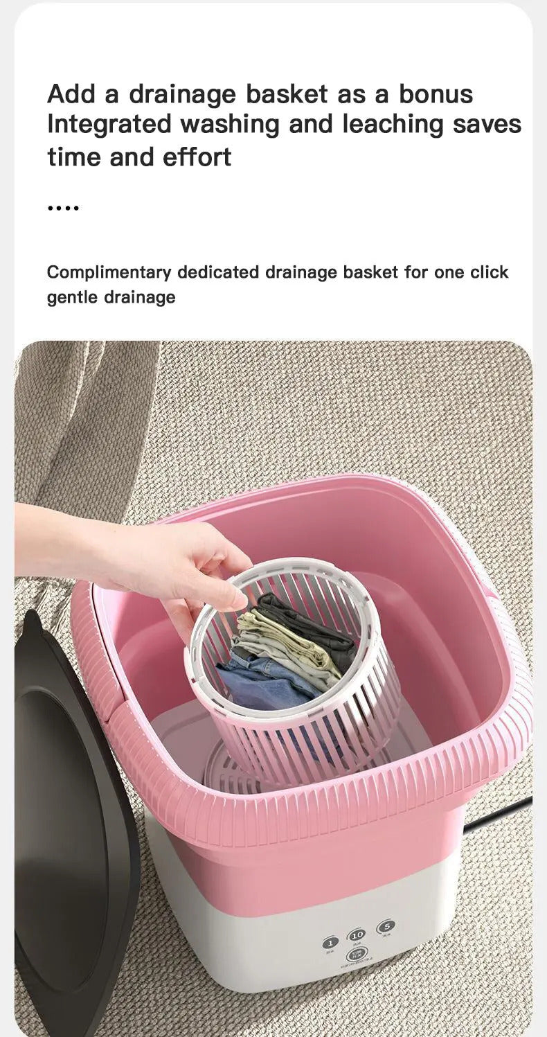 Foldable & Portable Mini Washing Machine