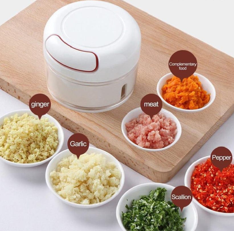 Compact Manual Food Chopper - Easy to Clean & Maintain, Perfect for Small Kitchens